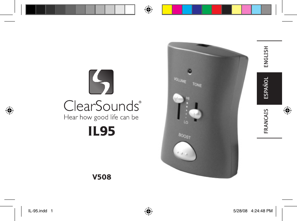 Il95, V508 | ClearSounds IL95 User Manual | Page 13 / 40