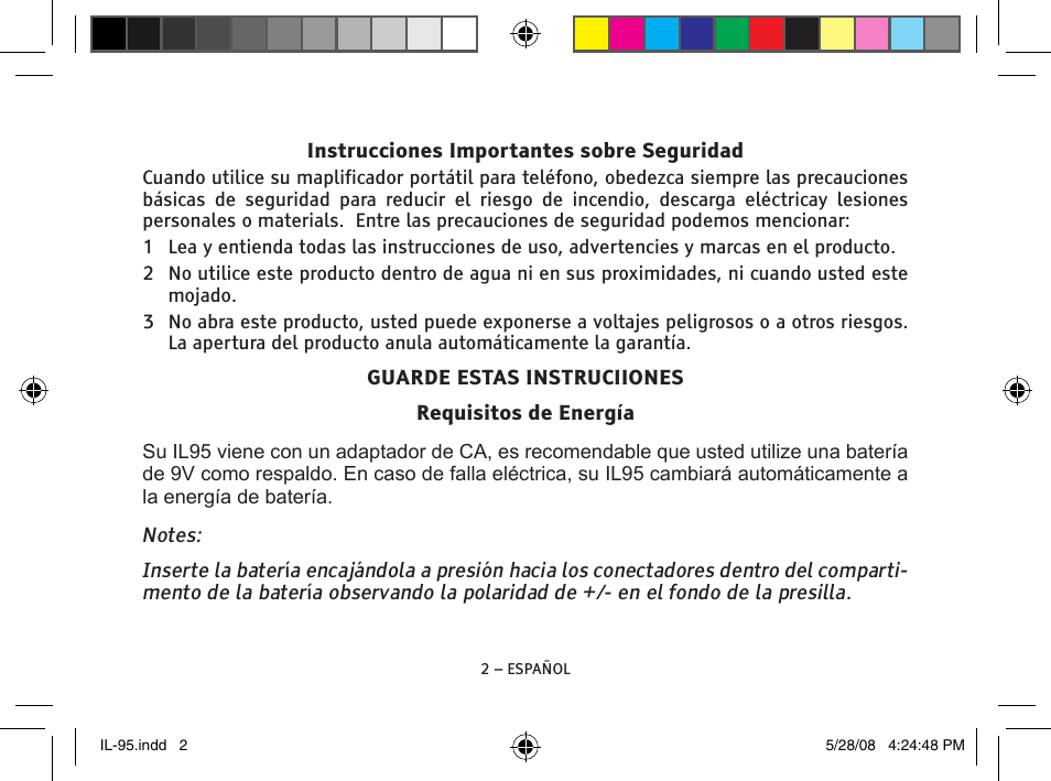 ClearSounds IL95 User Manual | Page 14 / 40