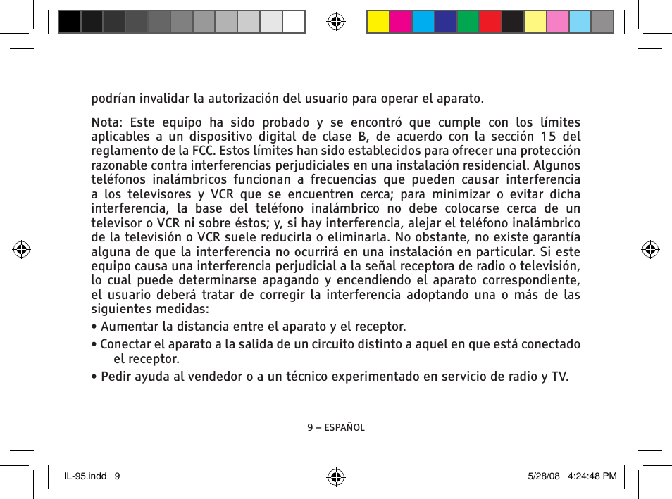 ClearSounds IL95 User Manual | Page 21 / 40