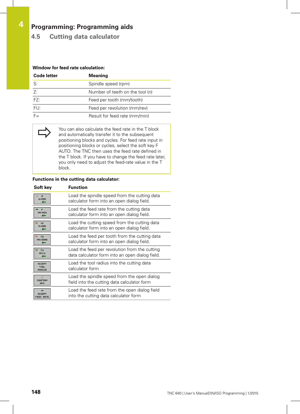 HEIDENHAIN TNC 640 (34059x-05) ISO programming User Manual | Page 148 / 676