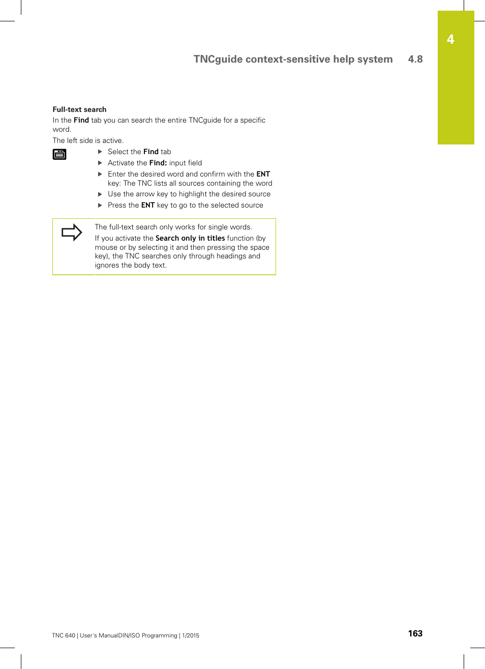 Tncguide context-sensitive help system 4.8 | HEIDENHAIN TNC 640 (34059x-05) ISO programming User Manual | Page 163 / 676