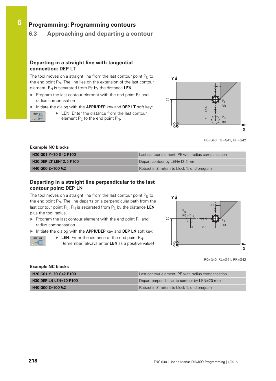 HEIDENHAIN TNC 640 (34059x-05) ISO programming User Manual | Page 218 / 676