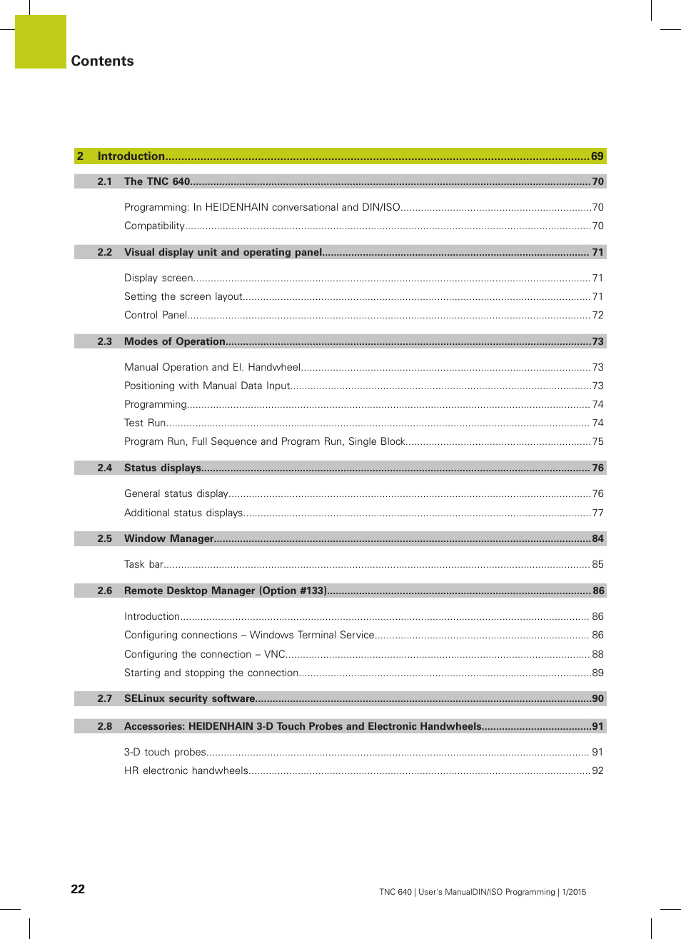 HEIDENHAIN TNC 640 (34059x-05) ISO programming User Manual | Page 22 / 676