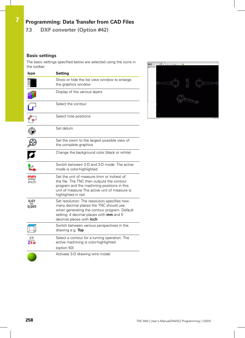 Basic settings | HEIDENHAIN TNC 640 (34059x-05) ISO programming User Manual | Page 258 / 676