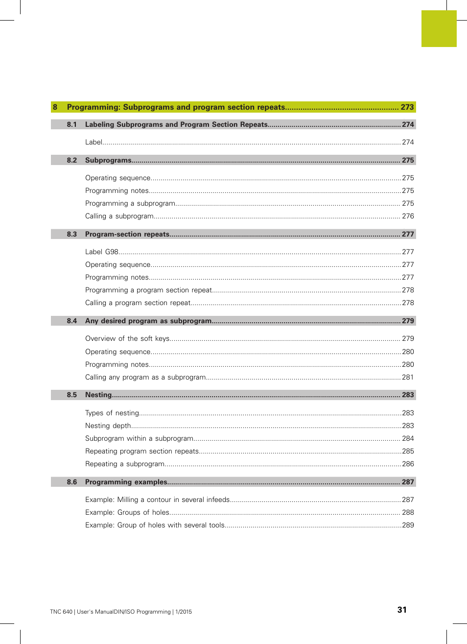 HEIDENHAIN TNC 640 (34059x-05) ISO programming User Manual | Page 31 / 676