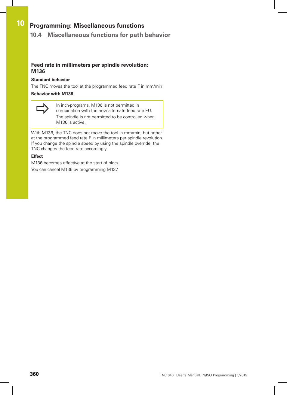 HEIDENHAIN TNC 640 (34059x-05) ISO programming User Manual | Page 360 / 676