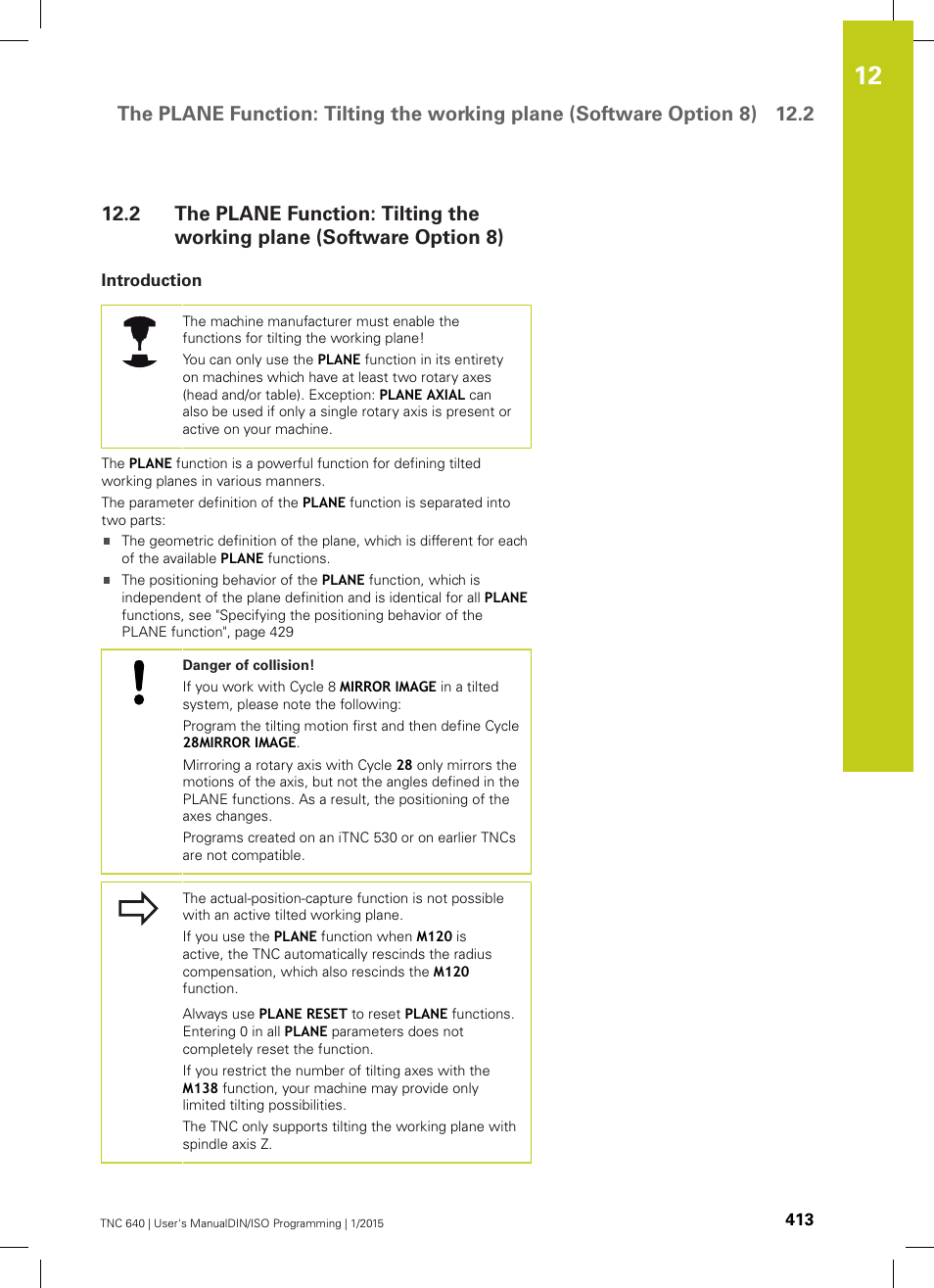 Introduction | HEIDENHAIN TNC 640 (34059x-05) ISO programming User Manual | Page 413 / 676