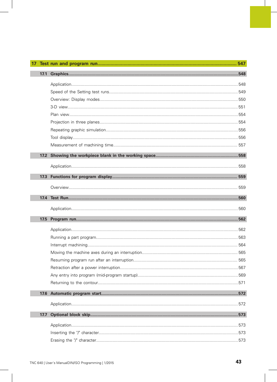 HEIDENHAIN TNC 640 (34059x-05) ISO programming User Manual | Page 43 / 676