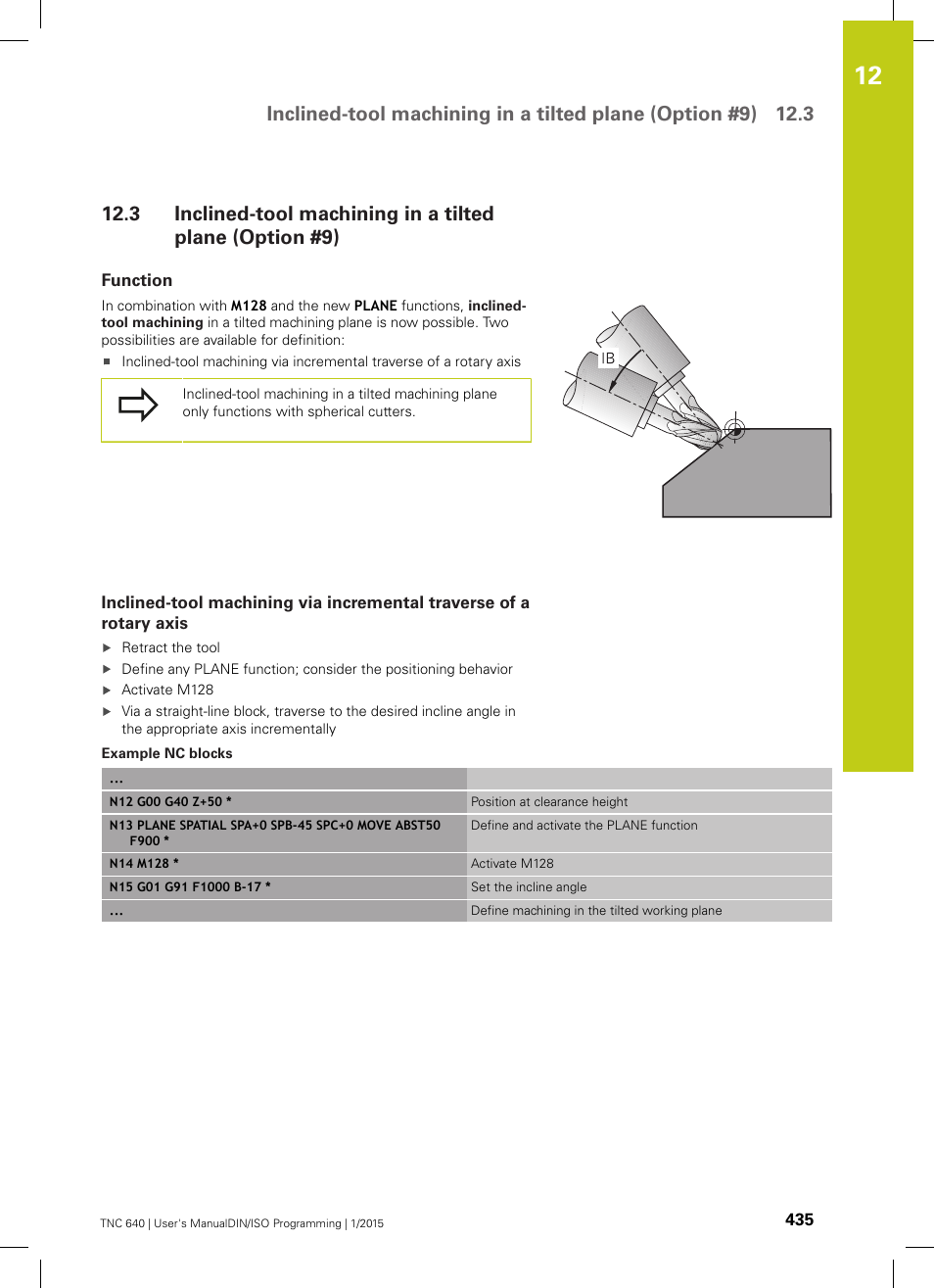 Function | HEIDENHAIN TNC 640 (34059x-05) ISO programming User Manual | Page 435 / 676