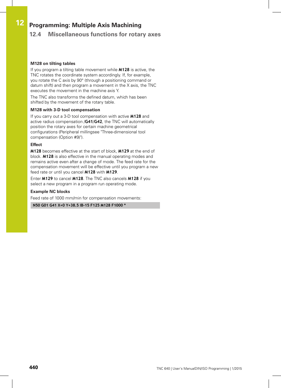 HEIDENHAIN TNC 640 (34059x-05) ISO programming User Manual | Page 440 / 676