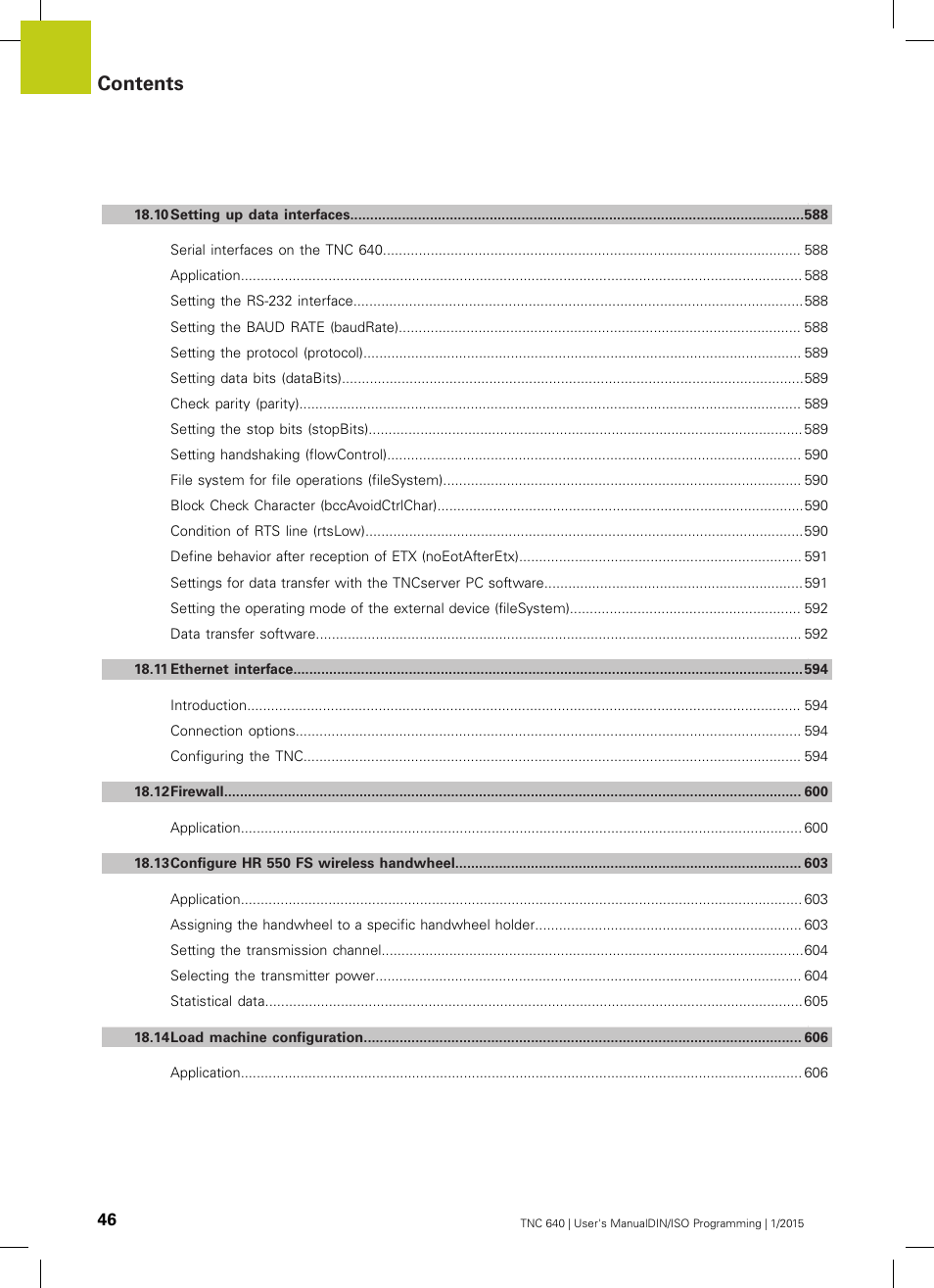 HEIDENHAIN TNC 640 (34059x-05) ISO programming User Manual | Page 46 / 676