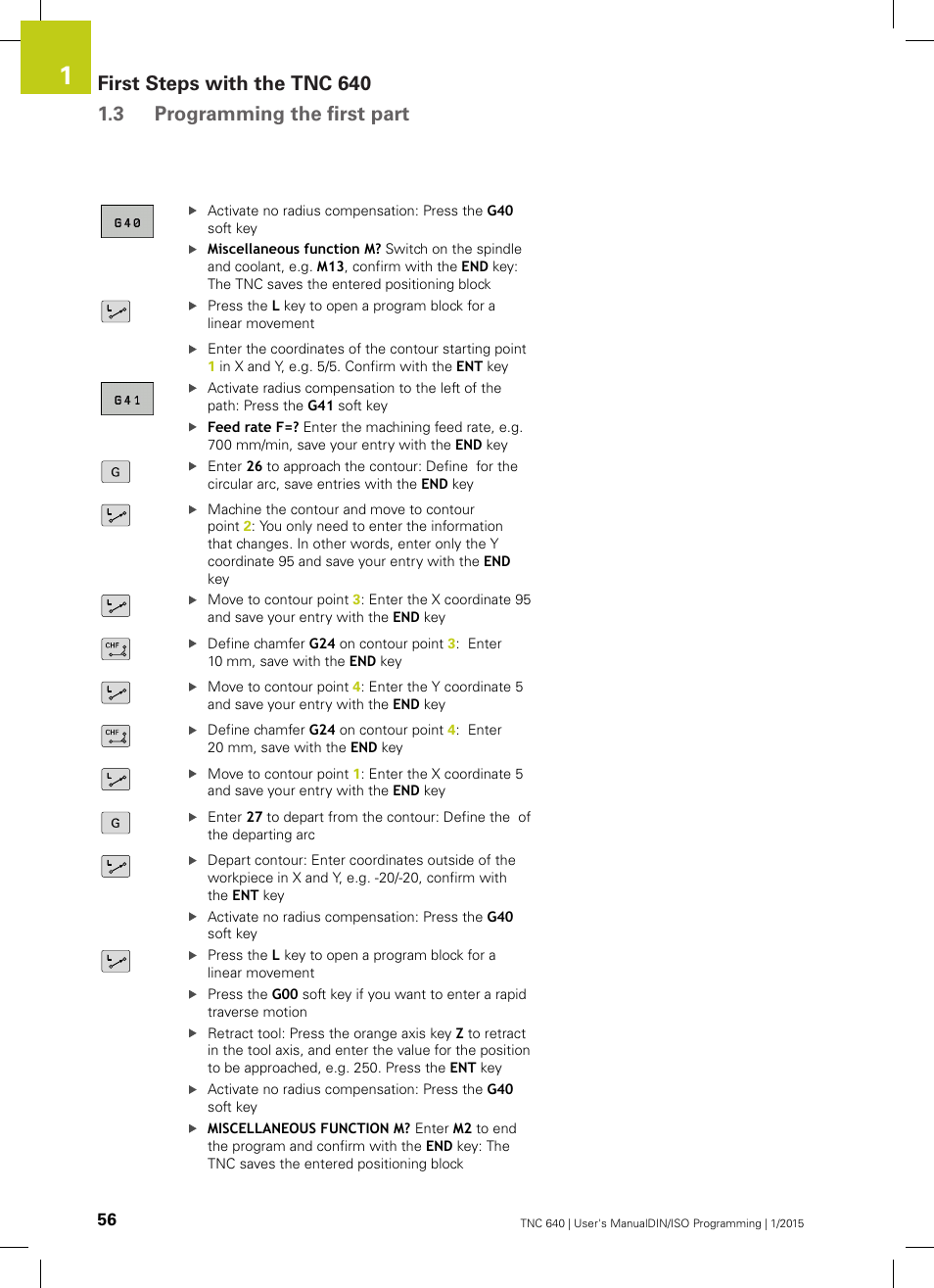 HEIDENHAIN TNC 640 (34059x-05) ISO programming User Manual | Page 56 / 676