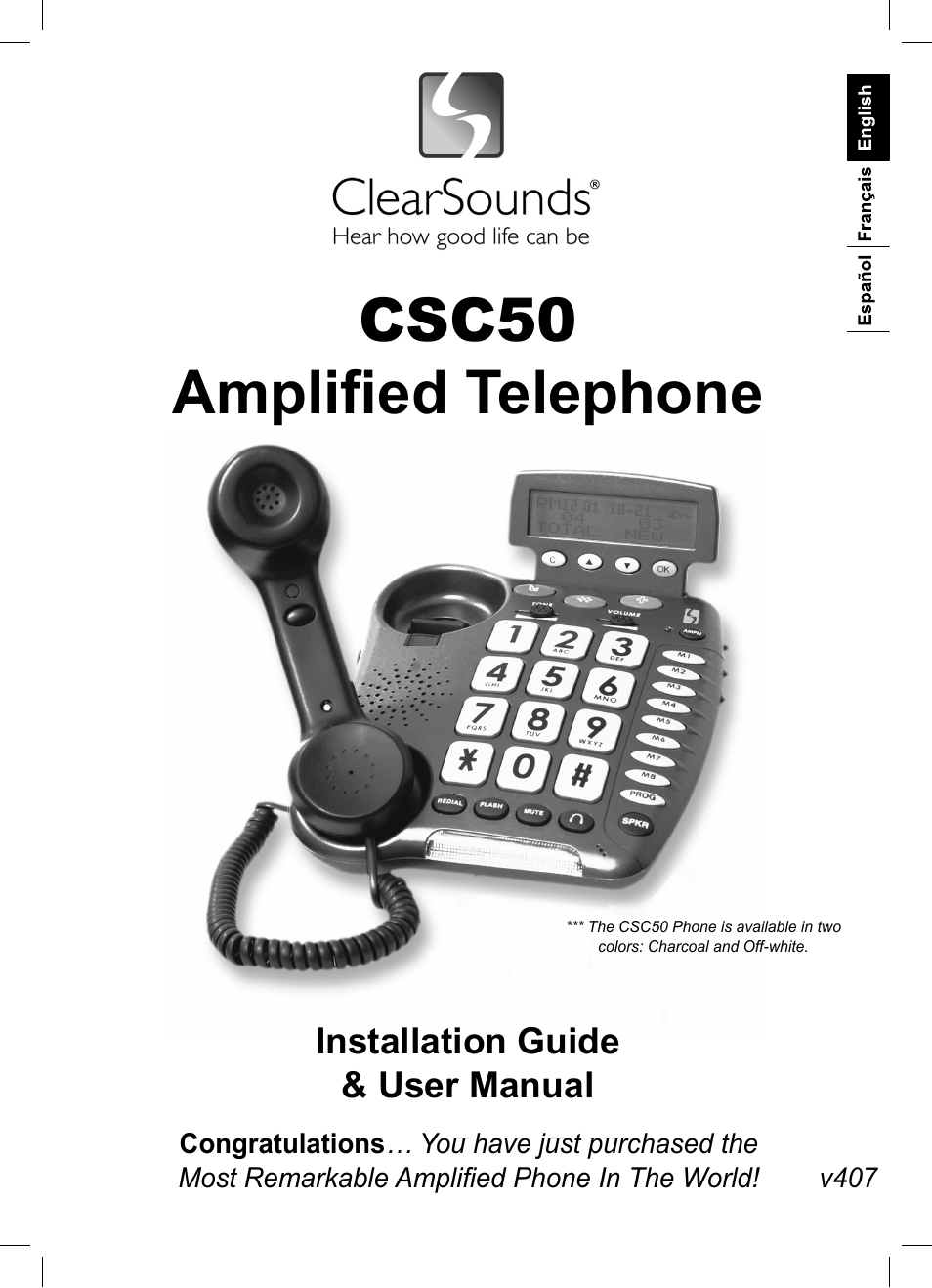 ClearSounds CSC50 User Manual | 36 pages