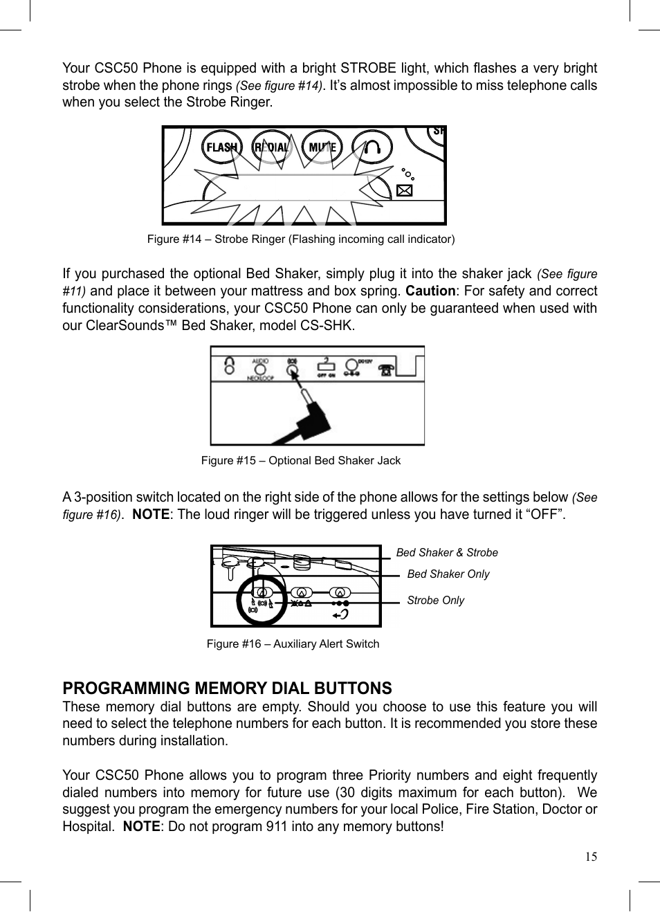 ClearSounds CSC50 User Manual | Page 15 / 36