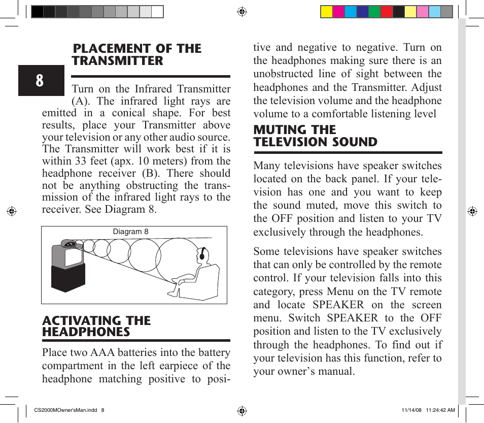 ClearSounds CS2000M User Manual | Page 8 / 12