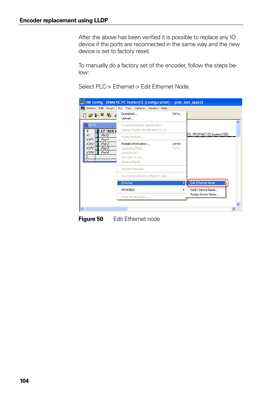 50 edit ethernet node, Figure 50, Edit ethernet node | HEIDENHAIN PROFINET User Manual | Page 104 / 110