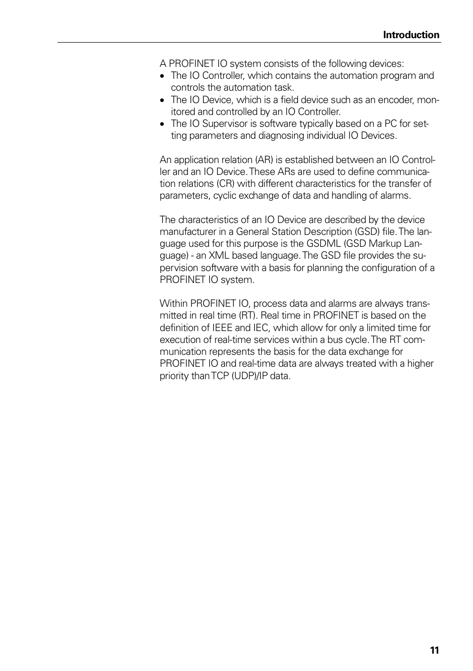Byte 0 1 2 3 4 5 6 7 8 9 10 | HEIDENHAIN PROFINET User Manual | Page 11 / 110