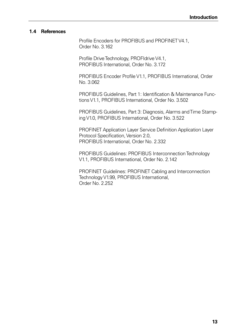 4 references, References | HEIDENHAIN PROFINET User Manual | Page 13 / 110