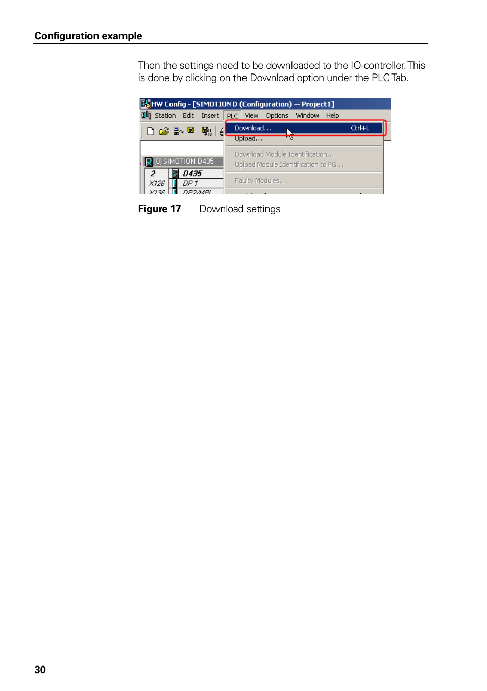 Figure 15 parameter data, Figure 16 save and compile, Figure 17 download settings | Isochronous real time settings (rt class 3), Figure 17, Download settings | HEIDENHAIN PROFINET User Manual | Page 30 / 110