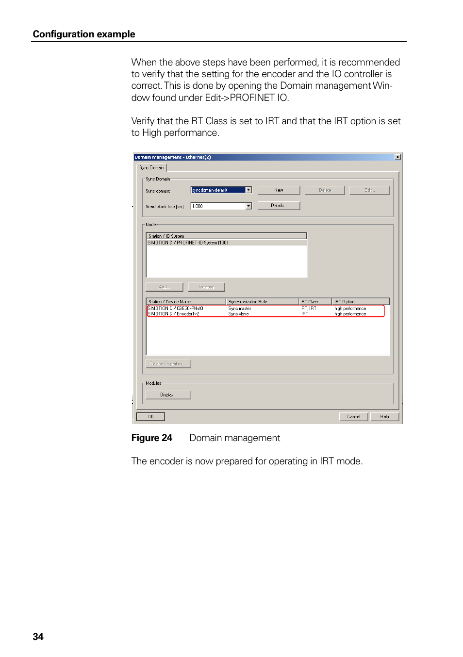 Figure 22 port settings, Figure 23 topology settings, Figure 24 domain management | Figure 24, Domain management | HEIDENHAIN PROFINET User Manual | Page 34 / 110
