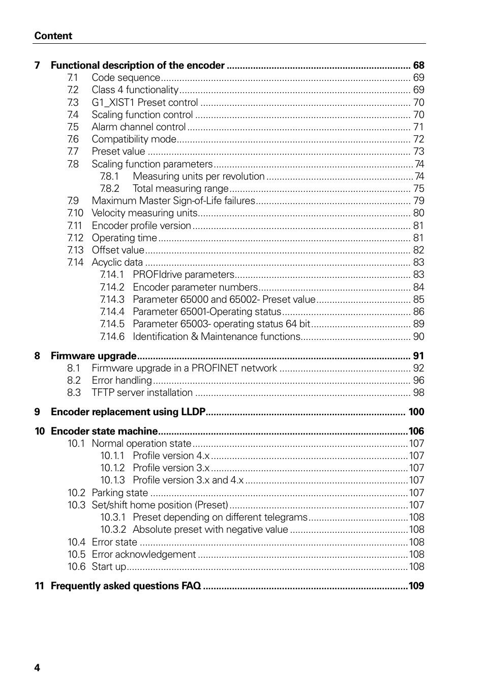 Rx- receiver data, Not connected | HEIDENHAIN PROFINET User Manual | Page 4 / 110
