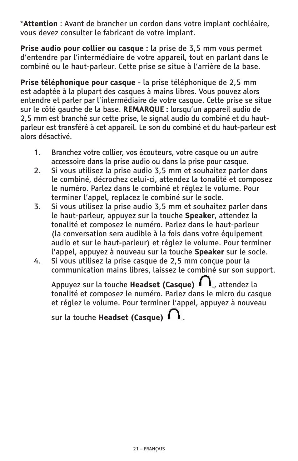 ClearSounds AMPLIFIED FREEDOM PHONE CSC600D User Manual | Page 113 / 138