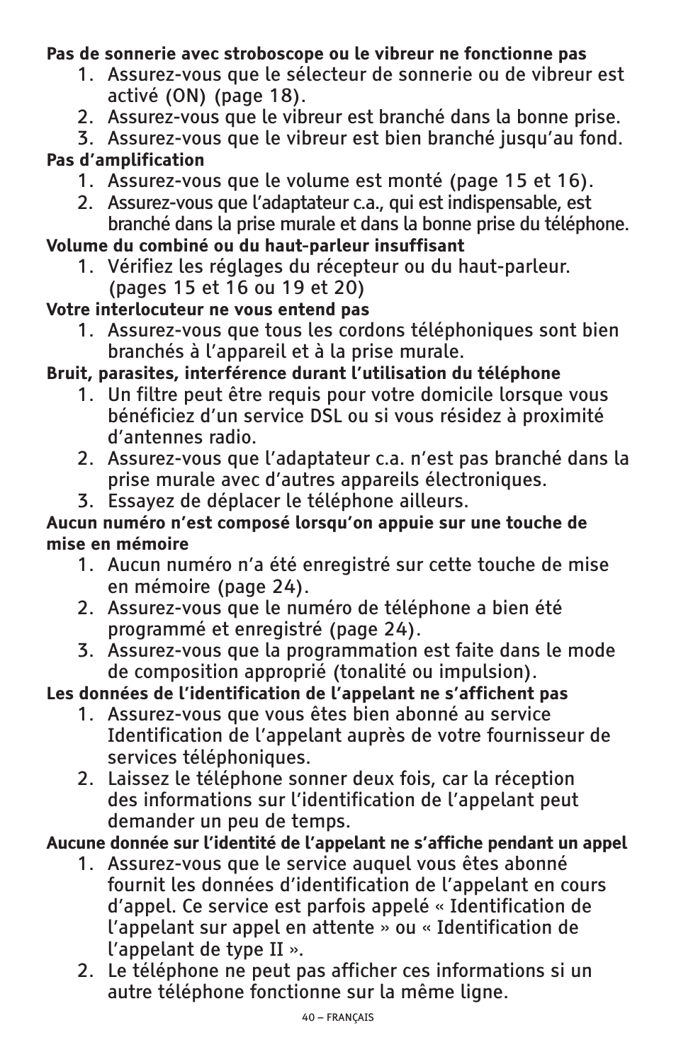 ClearSounds AMPLIFIED FREEDOM PHONE CSC600D User Manual | Page 132 / 138