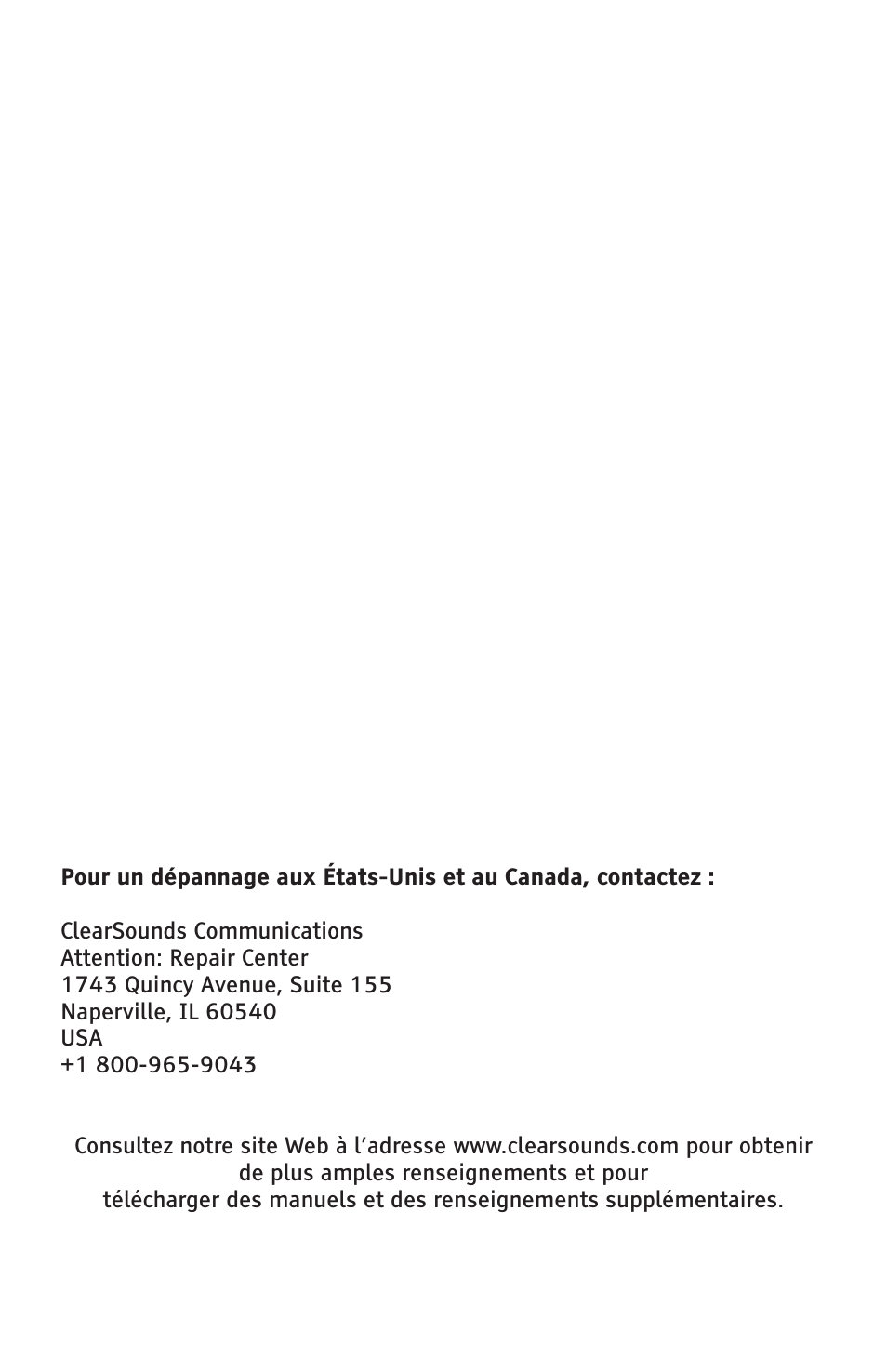 ClearSounds AMPLIFIED FREEDOM PHONE CSC600D User Manual | Page 138 / 138