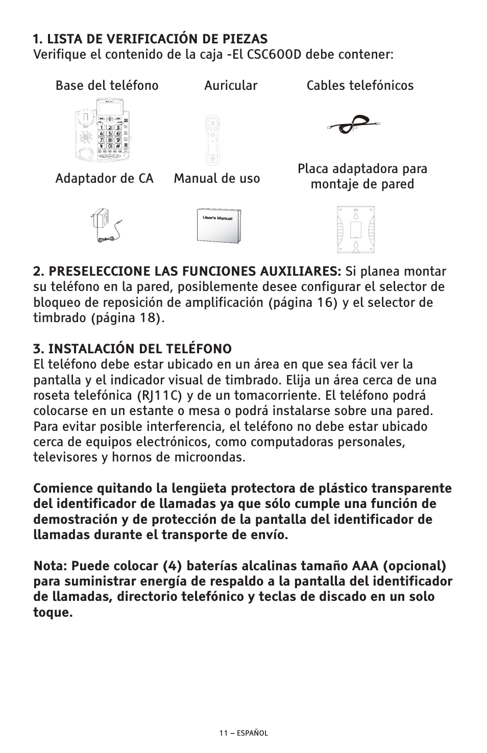 ClearSounds AMPLIFIED FREEDOM PHONE CSC600D User Manual | Page 57 / 138