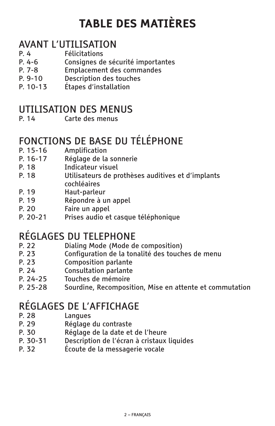 ClearSounds AMPLIFIED FREEDOM PHONE CSC600D User Manual | Page 94 / 138