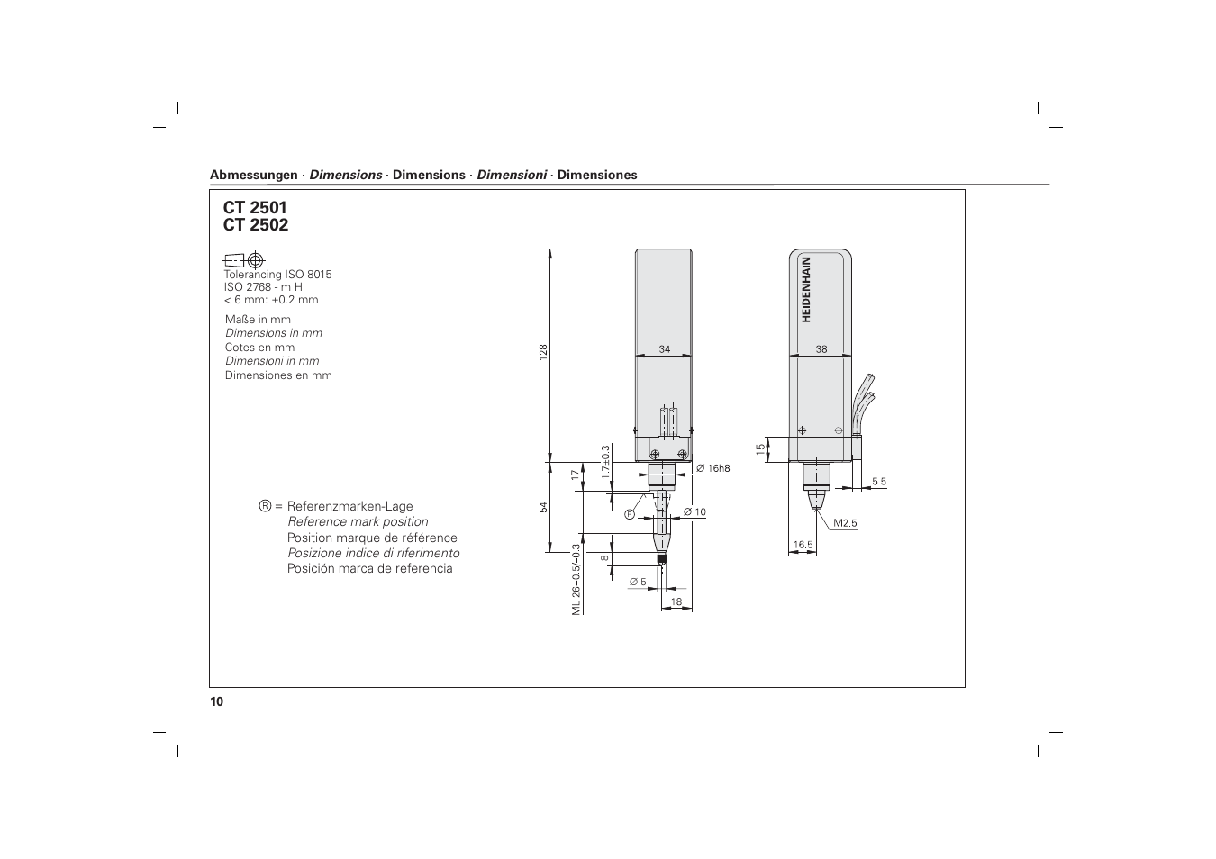 HEIDENHAIN CT 2501 User Manual | Page 10 / 34