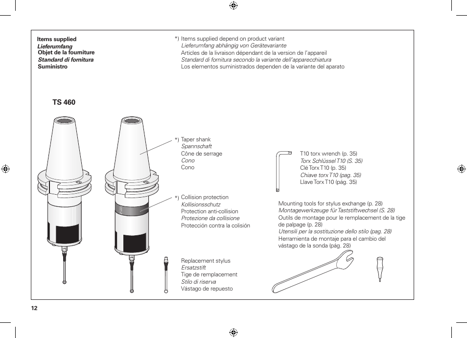 HEIDENHAIN TS 460 User Manual | Page 12 / 44