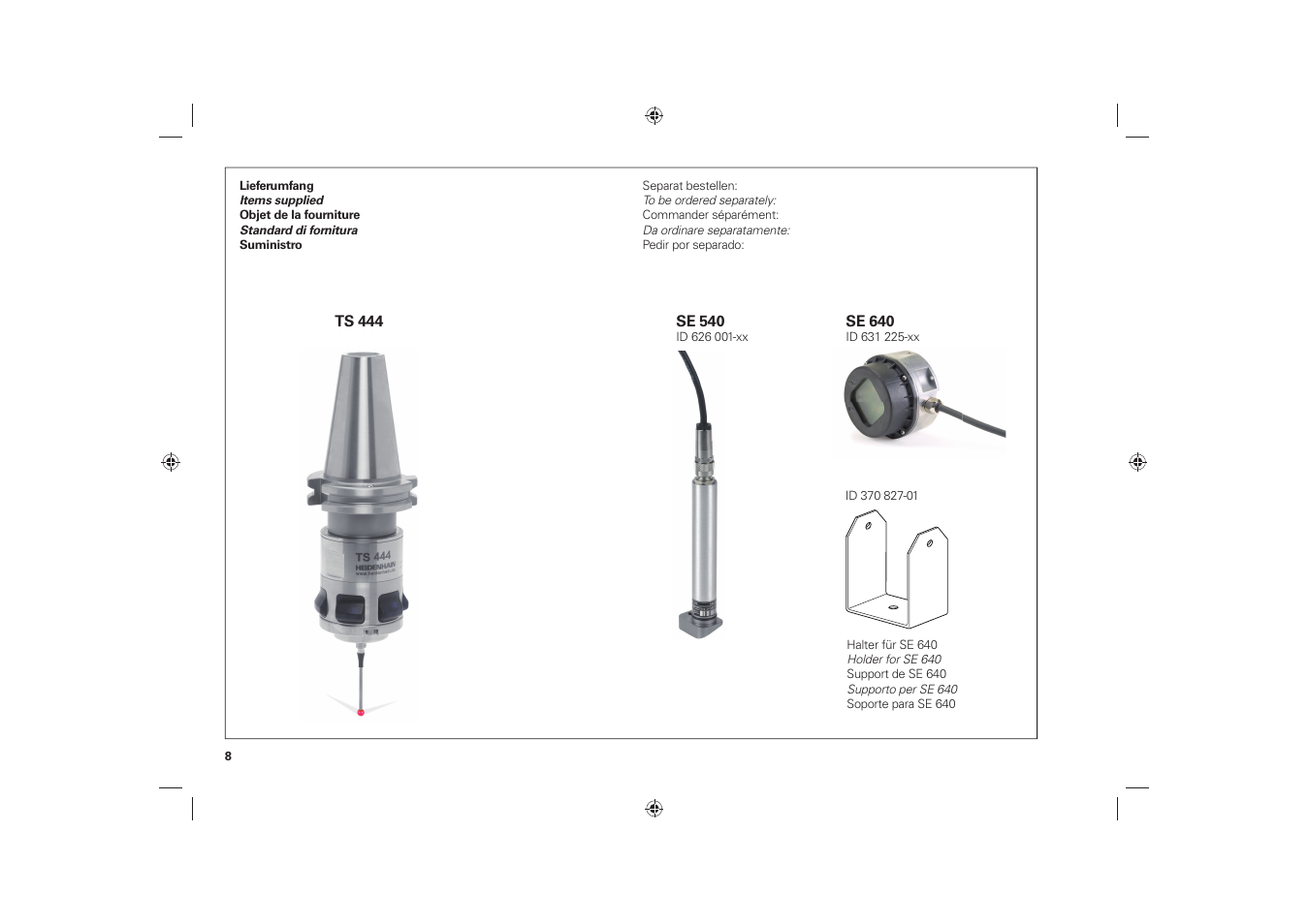 HEIDENHAIN TS 444 User Manual | Page 8 / 32