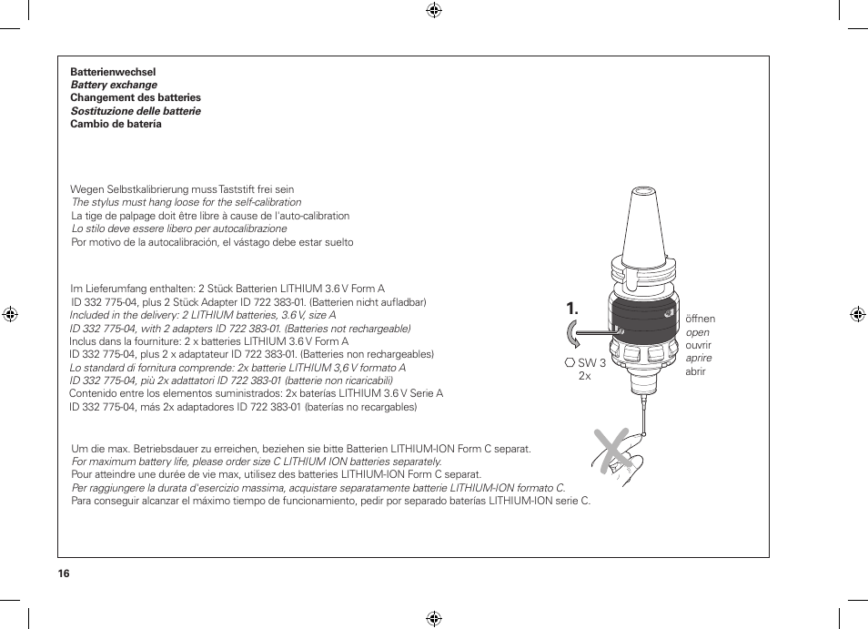 HEIDENHAIN TS 640 User Manual | Page 16 / 28