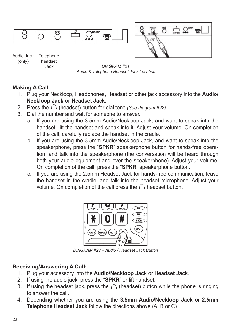 ClearSounds CL600 User Manual | Page 22 / 41