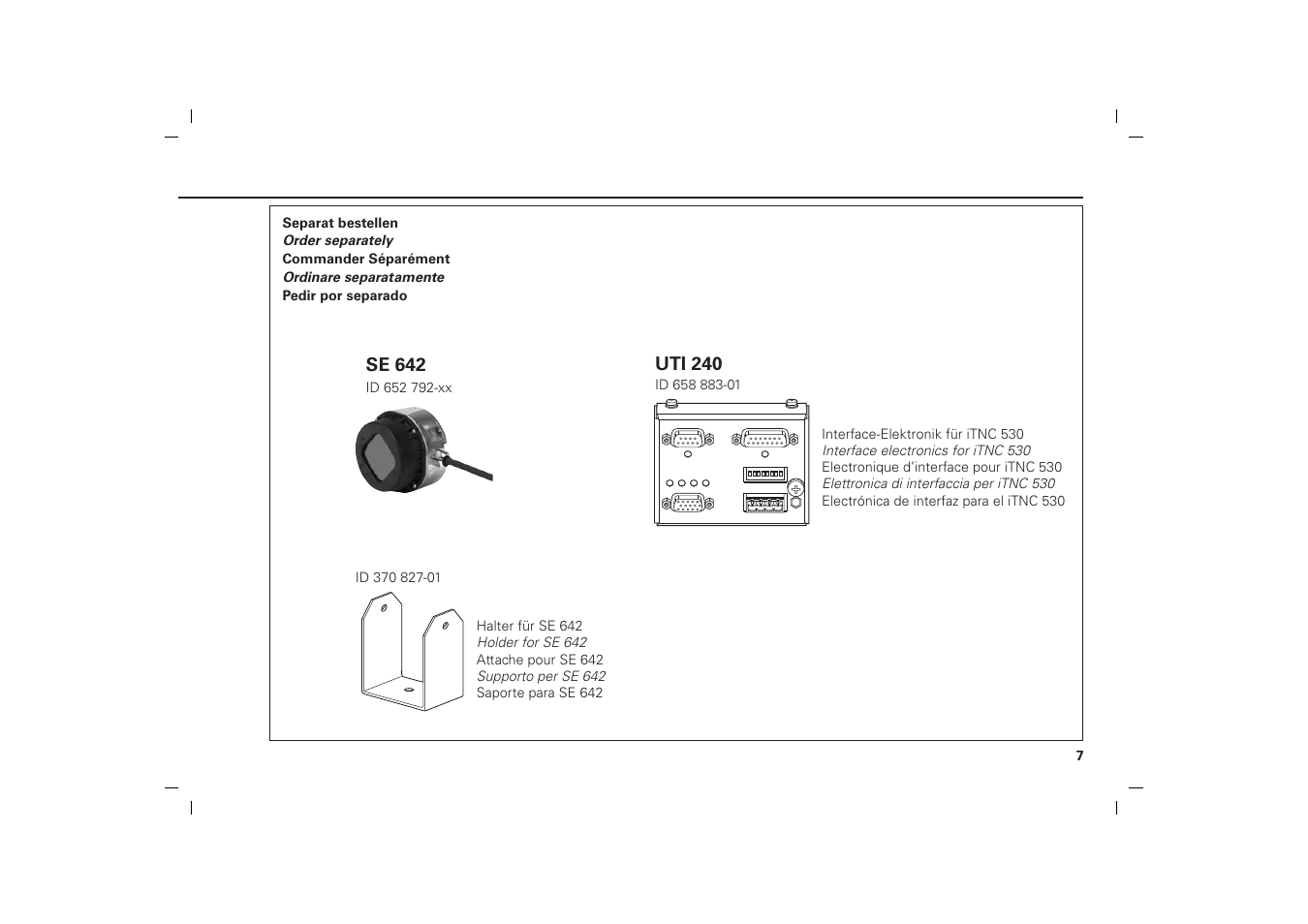 HEIDENHAIN TT 449 User Manual | Page 7 / 17