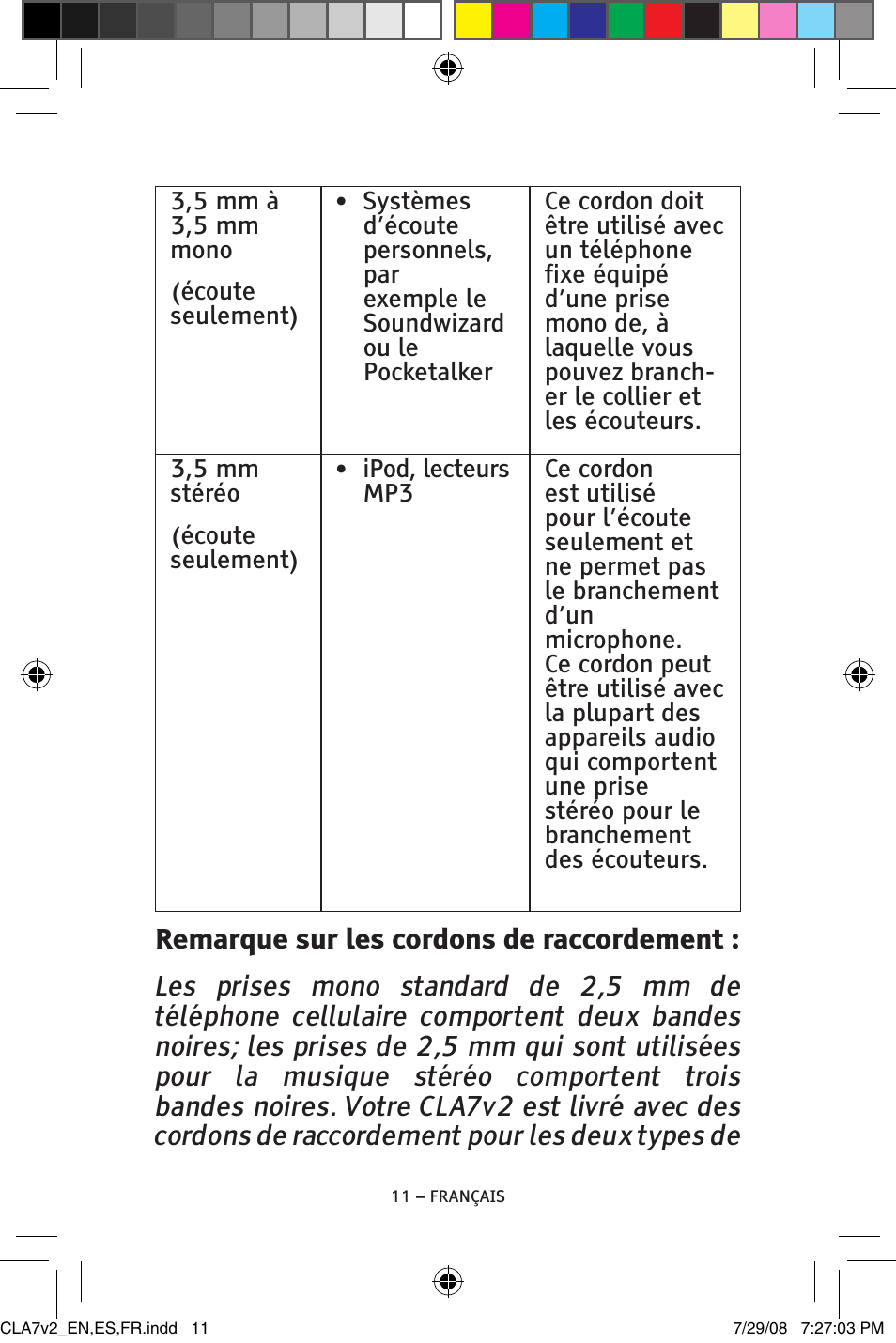 ClearSounds CLA7V2 User Manual | Page 47 / 54