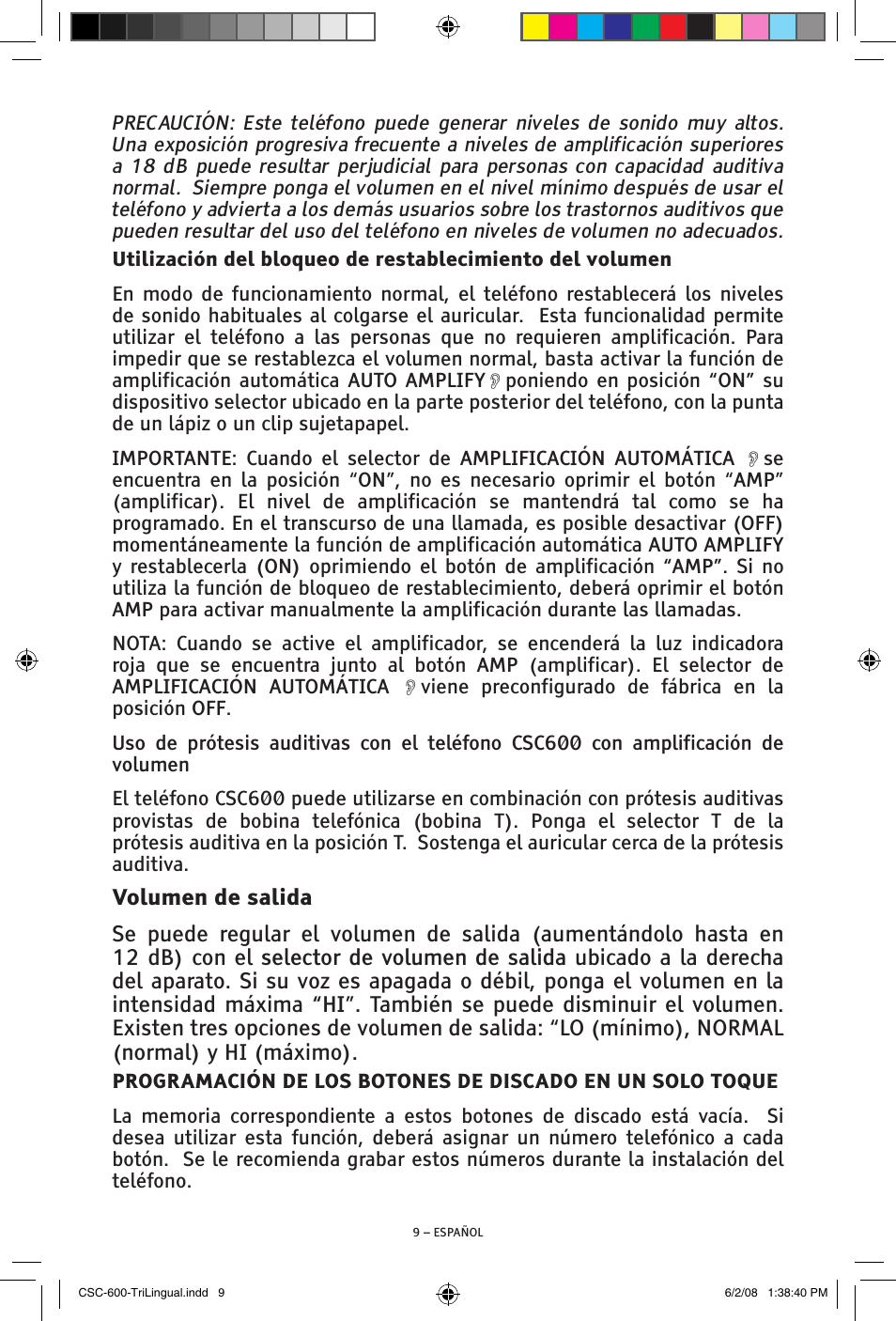 ClearSounds V508 User Manual | Page 31 / 70