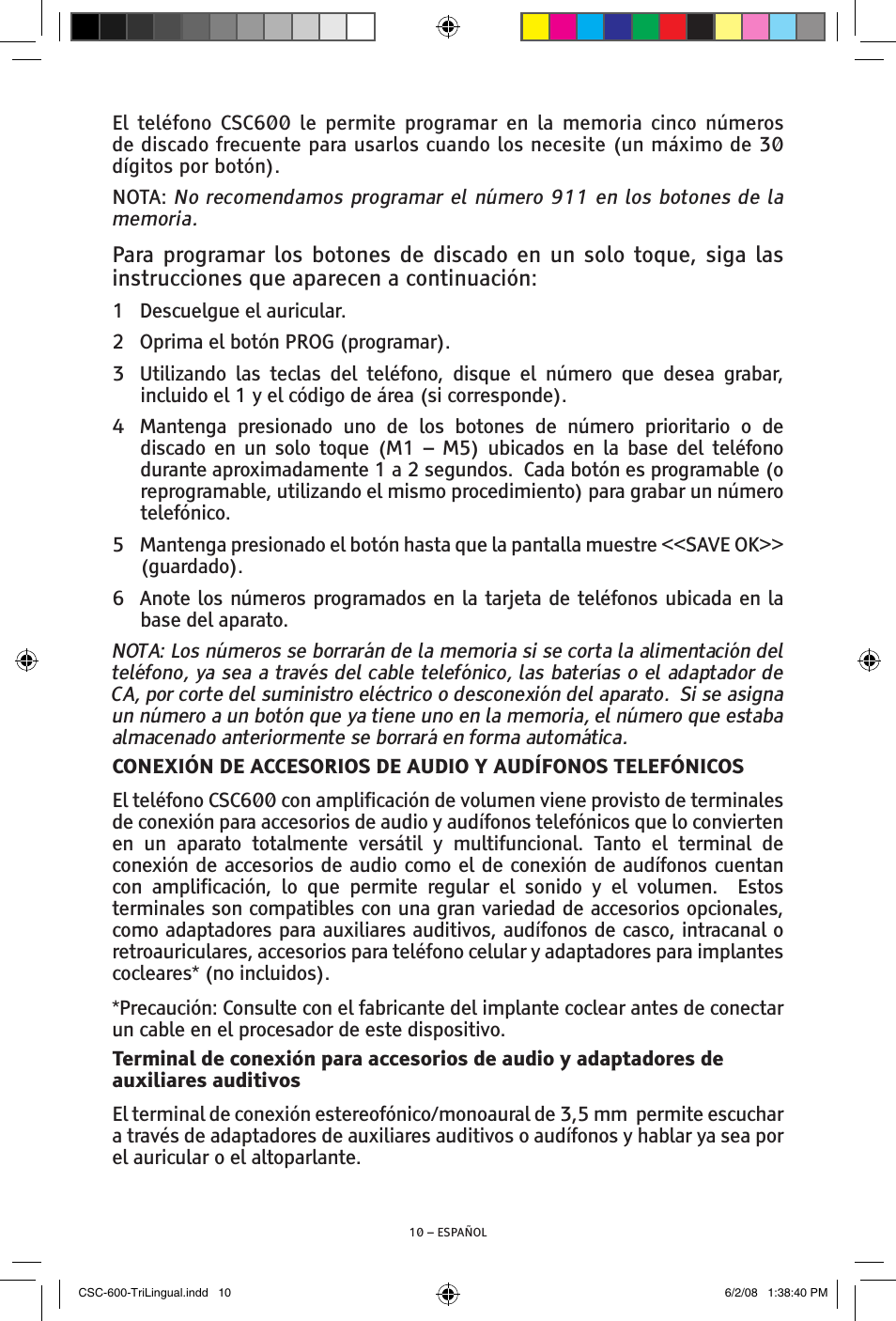 ClearSounds V508 User Manual | Page 32 / 70
