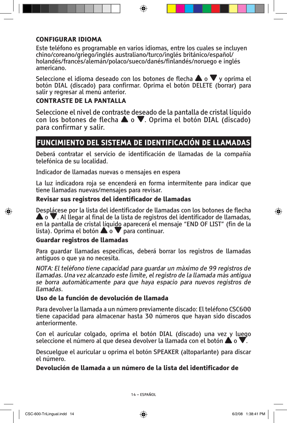ClearSounds V508 User Manual | Page 36 / 70