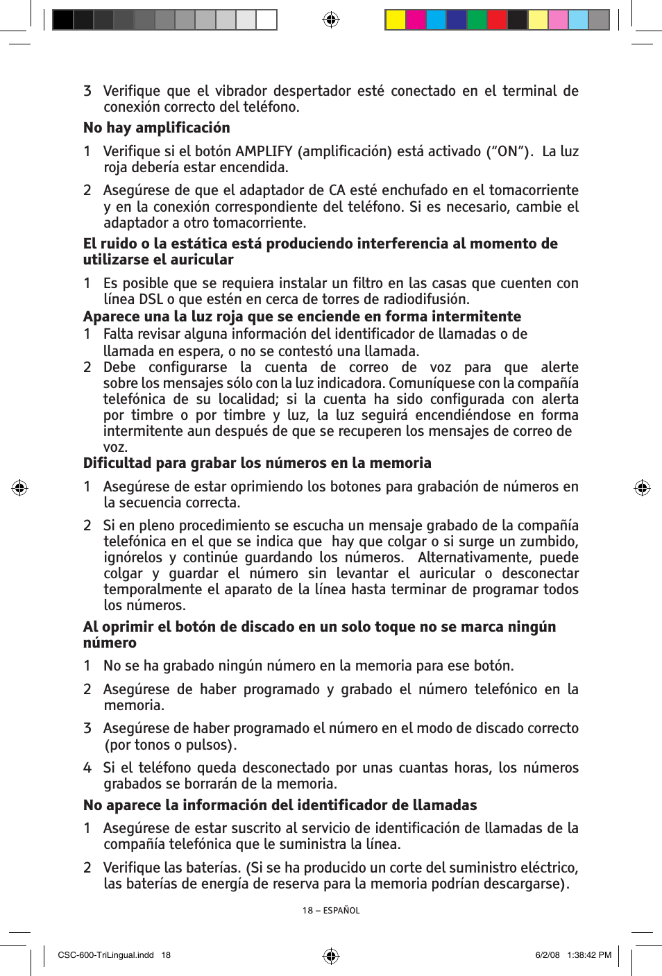 ClearSounds V508 User Manual | Page 40 / 70