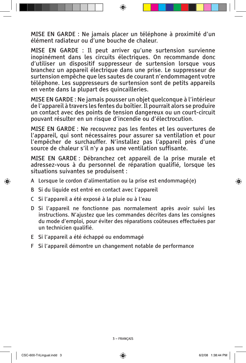 ClearSounds V508 User Manual | Page 47 / 70