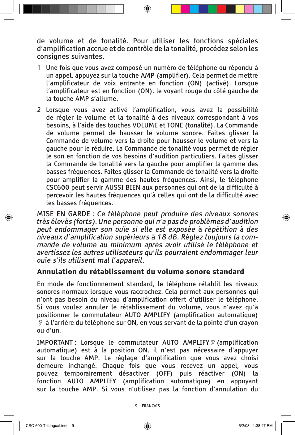 ClearSounds V508 User Manual | Page 53 / 70