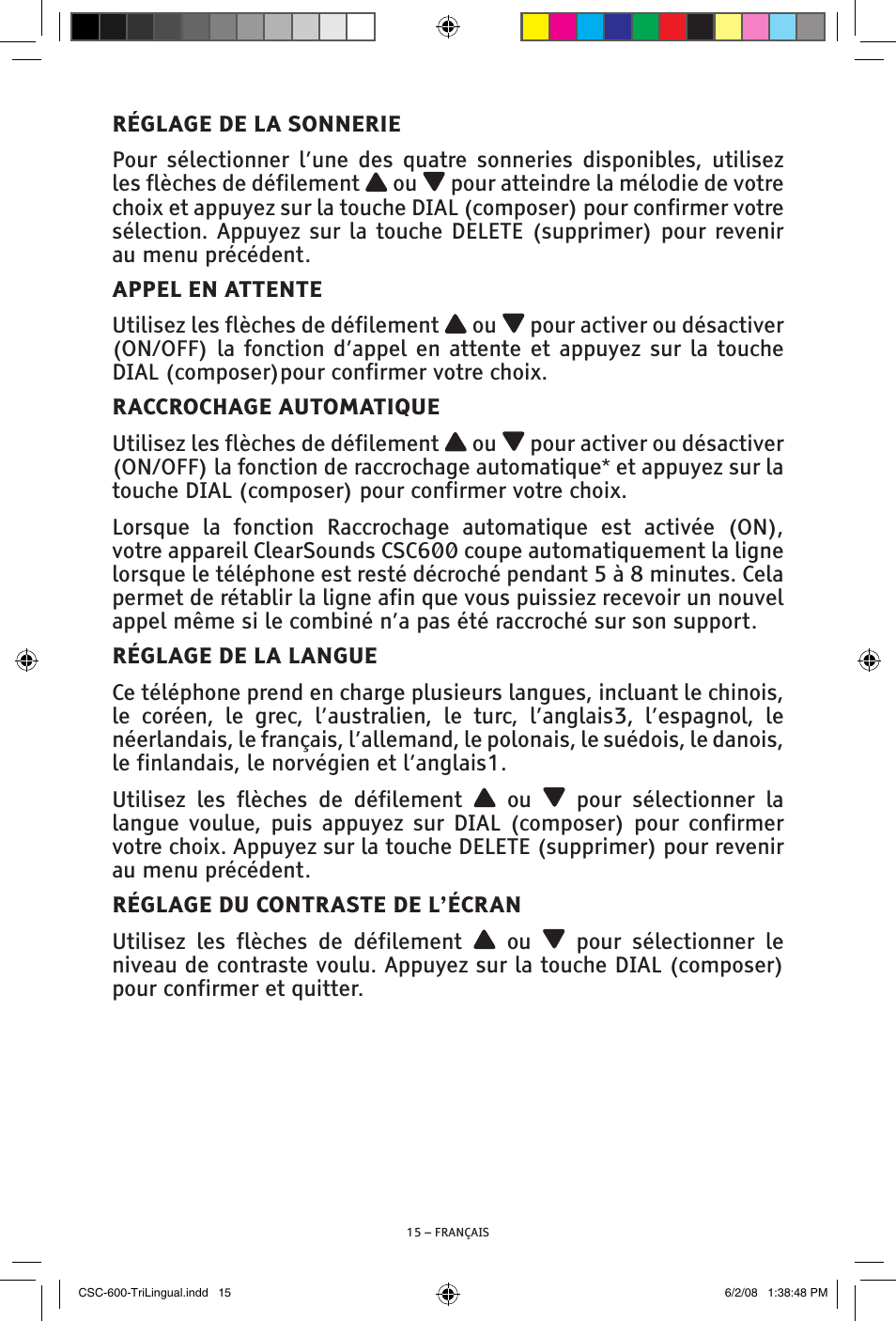 ClearSounds V508 User Manual | Page 59 / 70