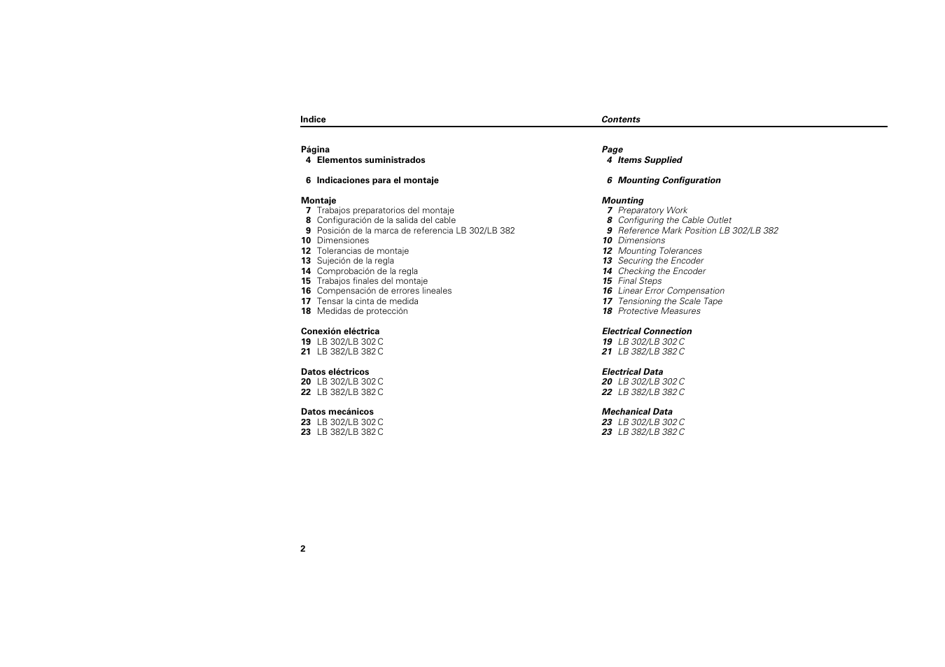HEIDENHAIN LB 382 User Manual | Page 2 / 24