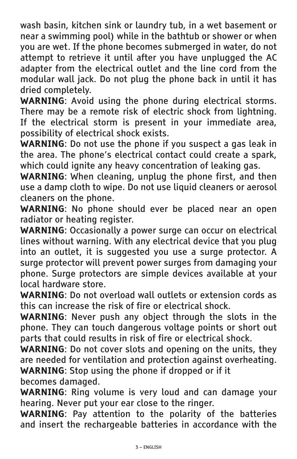 ClearSounds A1600E User Manual | Page 3 / 19