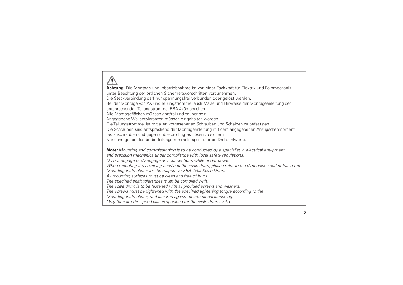 HEIDENHAIN AK ERA 4x70 User Manual | Page 5 / 28