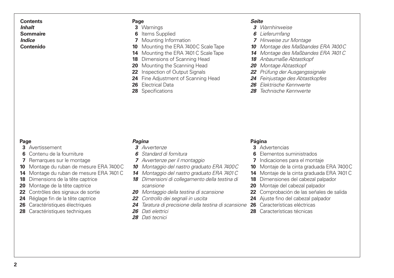 HEIDENHAIN ERA 7000 series User Manual | Page 2 / 30