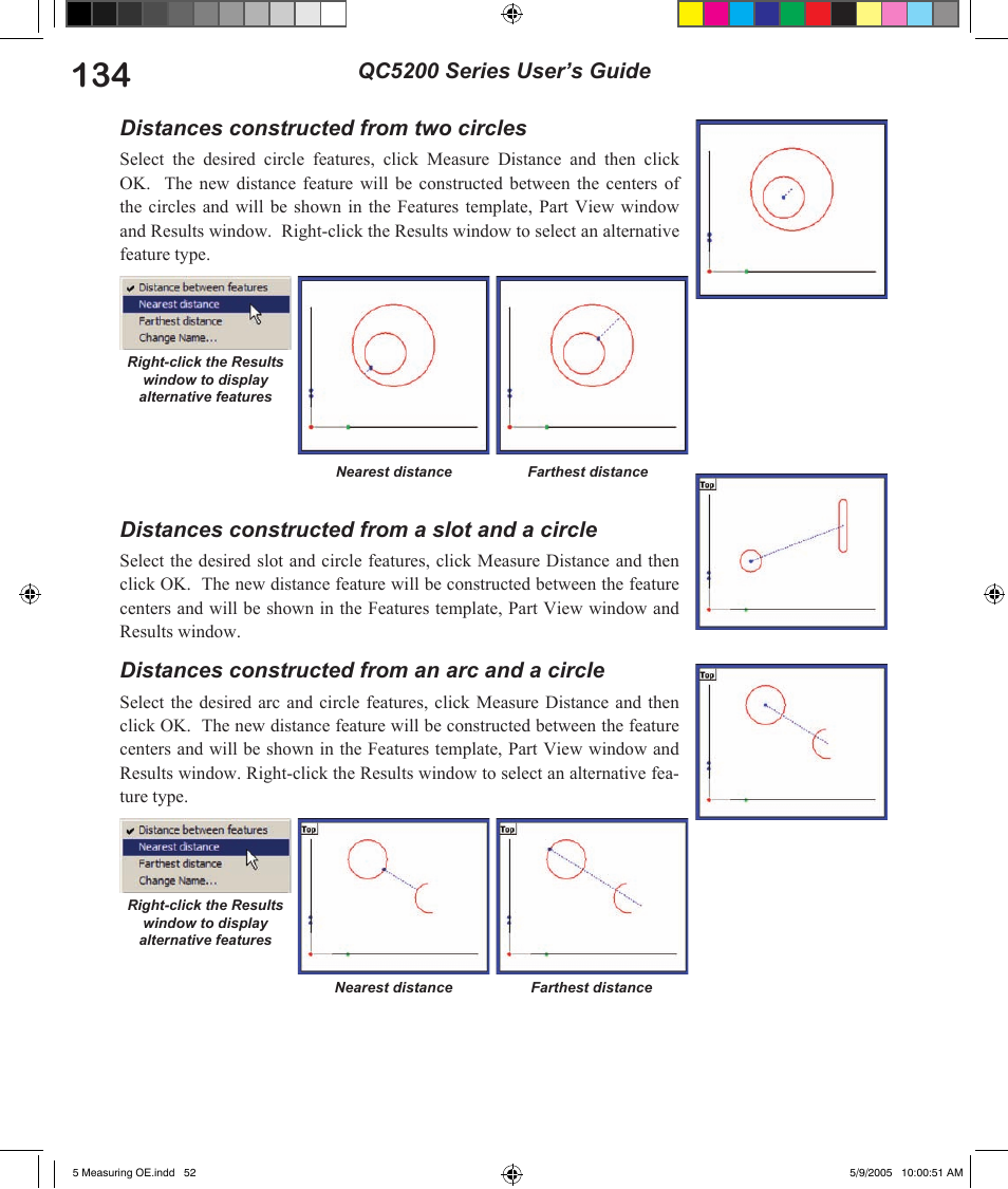 Distances constructed from a slot and a circle, Distances constructed from an arc and a circle | HEIDENHAIN IK 5294 User Manual | Page 154 / 341