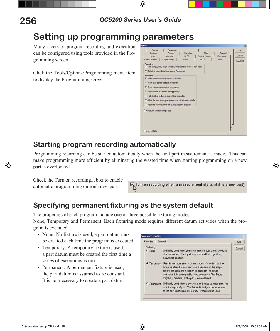 Setting up programming parameters, Starting program recording automatically | HEIDENHAIN IK 5294 User Manual | Page 276 / 341